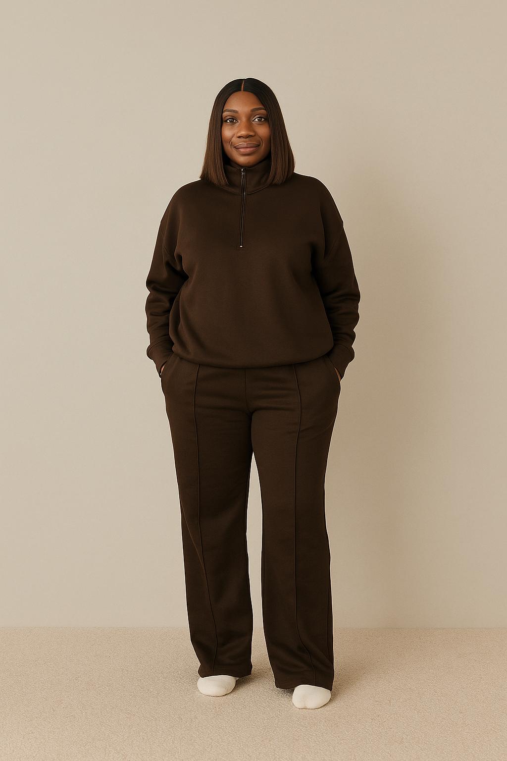 Half-Zip Up Lounge Set