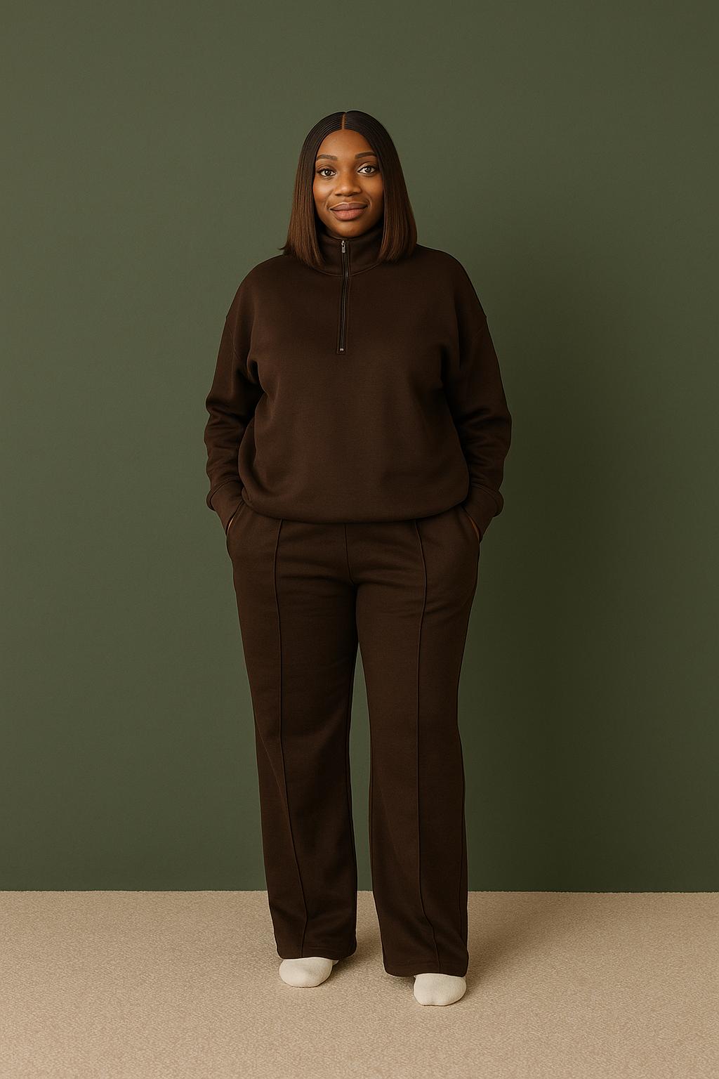 Half-Zip Up Lounge Set