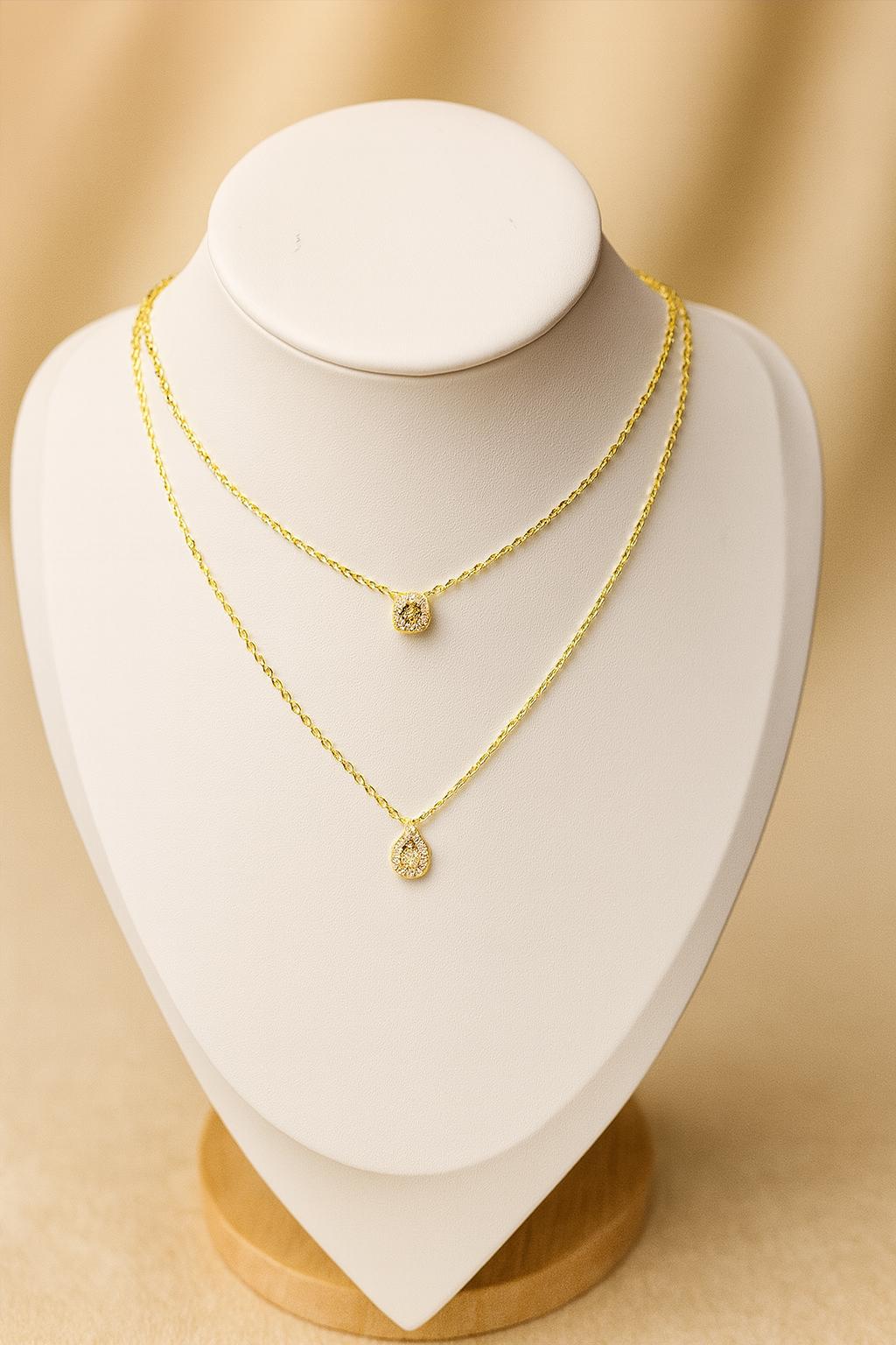 Golden Glow Layered Necklace