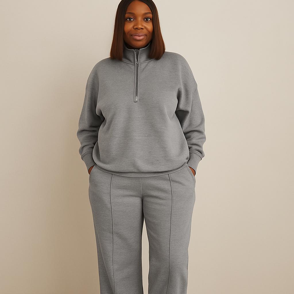 Half-Zip Up Lounge Set